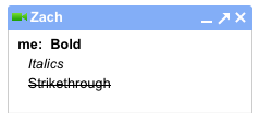 Emphasize the important words in chat.