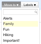Clean up your inbox using Move to -- it works just like folders.