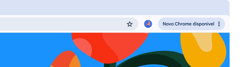 Uma interface do navegador mostra o botão 